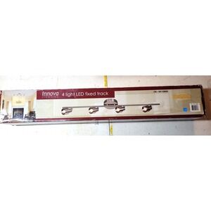 Innova Lighting 4 Light LED Fixed Track Light- Nickel finish- New, Dimmable